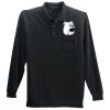 Long Sleeve Silk Touch Polo with Pocket Thumbnail