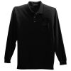 Long Sleeve Silk Touch Polo with Pocket Thumbnail