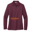 Women's Silk Touch Long Sleeve Polo Thumbnail