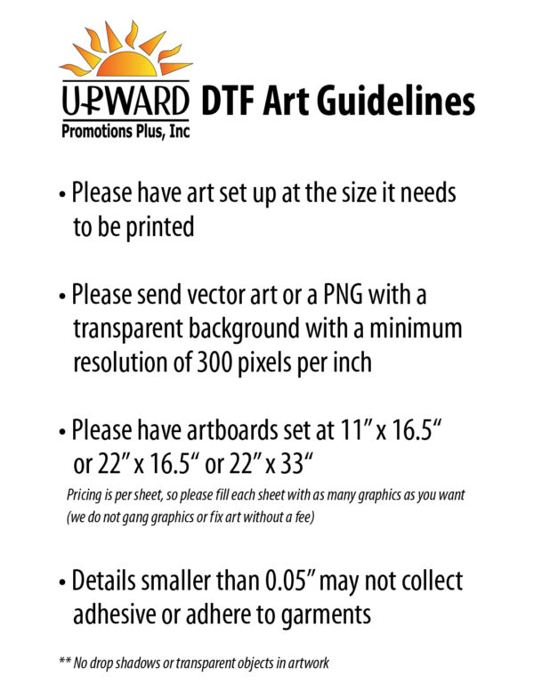 dtf art guidelines